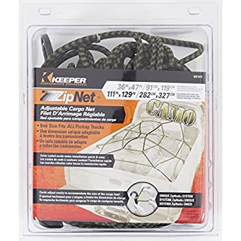 【中古】【輸入品・未使用】Keeper - 36インチ x 47インチ 調節可能なカーゴジップネット - 完全に調節可能、最大伸縮サイズ111インチ x 128インチ