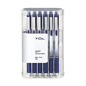 【中古】【輸入品・未使用】TUL 格納式ゲルインクペン0.5mm 細めのペン先 ブルー12本パック
