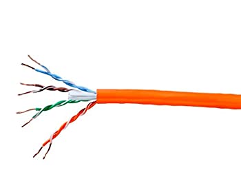 【中古】【インポート品・未当て嵌める】Monoprice 1000フート Cat6 バルク裸有線テレビ 銅線イーサネットケーブル UTP、同盟罷工地びた、壁内定格(珊)、550MHz、24AWG - 黄色 - ジェネ