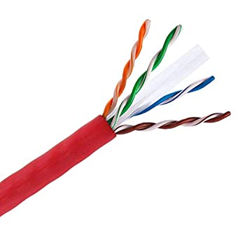 【中古】【輸入品・未使用】Cables Direct Online Cat6A 1000フィート 赤色 裸銅 23AWG 4ペア バルクイーサネットケーブル シールドなし ツイストペア (UTP)｜スカイマーケットプラス