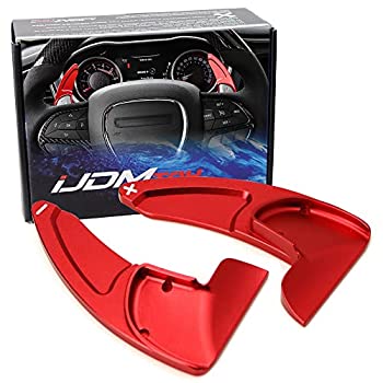 【中古】【輸入品・未使用】iJDMTOY Rallye レッド CNC ビレット アルミニウム ハンドル 大型 パドル シフター エクステンション カバー チャレンジャー チャージャー デュ|スカイマーケットプラス