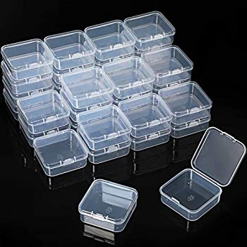 【中古】【輸入品・未使用】36ピース 長方形 クリアプラスチックコンテナ 透明ビーズストレージコンテナ ボックス ジュエリーストレージボックスケース ヒンジ付き蓋付き 小|スカイマーケットプラス
