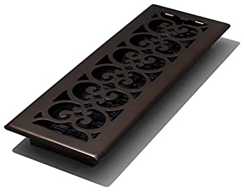 【中古】【インポート品・未当て嵌める】(Rubbed Bronze Finish) - Decor Grates Scroll Plated Register, Rubbed Bronze Finish, 10珊 x 36珊