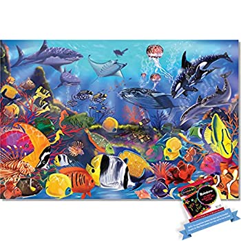 【中古】【輸入品・未使用】水中:48ピースフロアパズル&1ミーl i ssa & Doug スクラッチアートミニパッドバンドル(90427)｜スカイマーケットプラス
