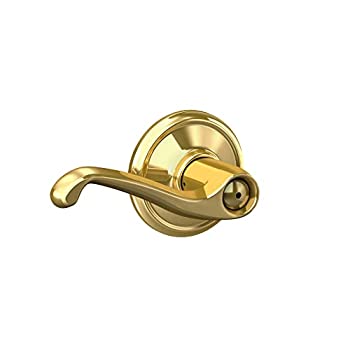 【中古】【輸入品・未使用】SCHLAGE F40VFLA605 PB Flair プライバシーレバー 明るい真鍮|スカイマーケットプラス