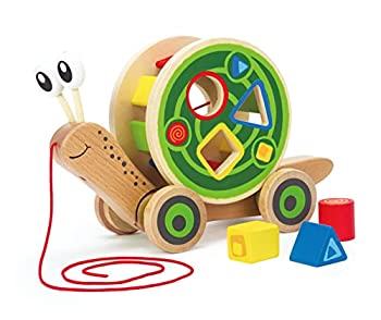 【中古】【輸入品・未使用】Hape(ハペ) ウォークアロング スネイル E0349