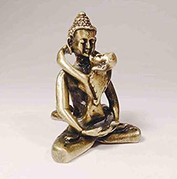 【中古】【輸入品・未使用】チベットBuddha Tantra LoversヤブユムStatue Divine Union???真鍮|スカイマーケットプラス