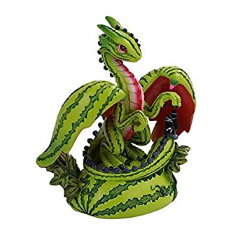 【中古】【輸入品・未使用】Pacific Giftware PT スイカ 小さなドラゴン ホーム装飾 樹脂フィギュア