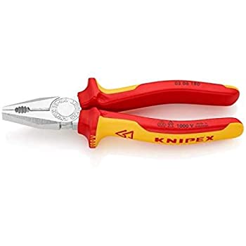 【中古】【インポート品・未当て嵌める】Knipex 0306180 Combination Pliers, 1000 Volt Rated, 7.25 Inch by Knipex