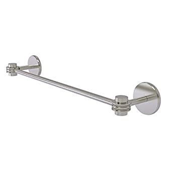 【中古】【インポート品・未当て嵌める】Allied Brass 7131D/24-SN Satellite Orbit One Collection 24 Inch Dotted Accents Towel Bar, 24-Inch, Satin Nickel