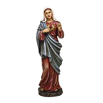 【中古】【輸入品・未使用】Sacred Heart of Mary Statue純度Charity and Devotion｜スカイマーケットプラス