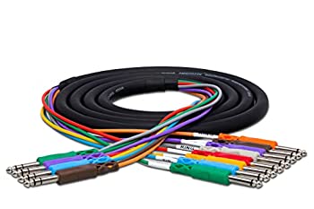 【中古】【輸入品・未使用】Hosa STP-803 1/4 inch TRS to Dual 1/4 inch TS Insert Snake, 9.8 feet by Hosa