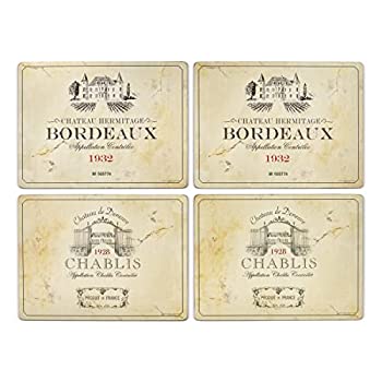 【中古】【輸入品・未使用】Pimpernel Vin de France Placemats - Set of 4 Large｜スカイマーケットプラス