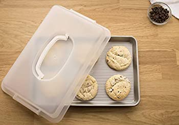 【中古】【インポート品・未当て嵌める】(Jelly Roll Pan with Lid) - USA Pan 1040JRLD-ST-1 Bakeware Nonstick, Jelly Roll Pan with Lid