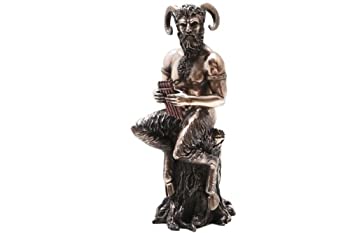 【中古】【輸入品・未使用】ギリシャ神話 牧羊神パン ブロンズスタチュー(像) Pan Bronze Statue [並行輸入品]
