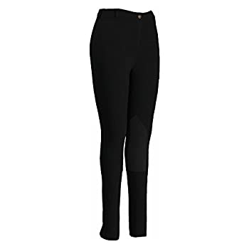 【中古】【輸入品・未使用】TuffRiderレディースプルオン膝パッチBreeches 3L ブラック｜スカイマーケットプラス