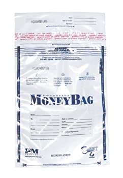 【中古】【輸入品・未使用】PM Company SecurIT Tamper Evident Plastic Disposable Deposit Bags, Clear with Printed Content Area, 9 x 12 Inches, 100/Pack (58002) by