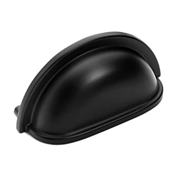 【中古】【インポート品・未当て嵌める】Dynasty Hardware P-2769-FB-25PK Flat Black Cabinet Hardware Bin Pull, 25-Pack by Dynasty Hardware