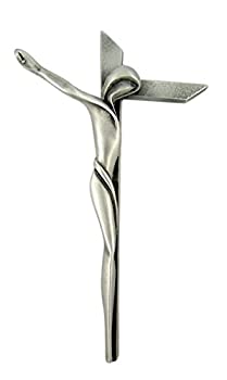 【中古】【輸入品・未使用】Good Triumphed Evil Contemporary Serpentineクロス十字架 9 Inch (H) シルバー JC-843-E