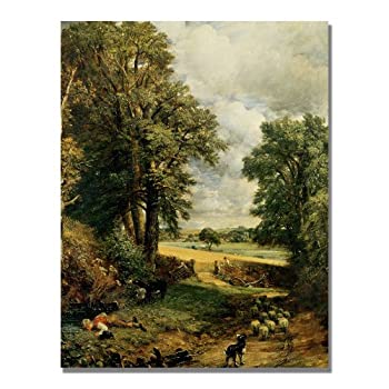【中古】【輸入品・未使用】John Constable作The Cornfield 18x24インチ キャンバスウォールアート