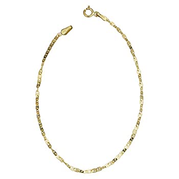【中古】【輸入品・未使用】10?K黄色ゴールド2?mmフラットTwisted Loveリンクブレスレット( 7.5インチ)