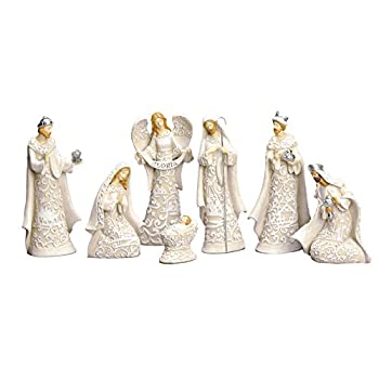 【中古】【輸入品・未使用】Nativity Sets Exclusive 7-Piece Nativity Set, Features The Holy Family with The 3 Kings and a Gloria Angel, 7.5-Inch by Nativity Sets|スカイマーケットプラス