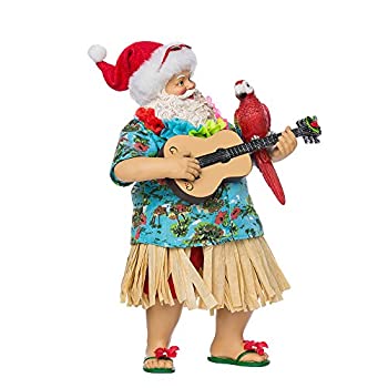 【中古】【輸入品・未使用】Kurt Adler 28cm Fabriche' Beach Santa