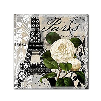 【中古】【インポート品・未当てはめる】Color Bakery作Paris Blanc I 18x18in キャンバスウォールアート