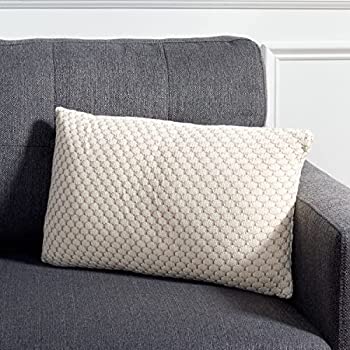 【中古】【輸入品・未使用】Safavieh\" Collection Sweet Knit and Stone 12\" x 20\" Pillow 12\" x 18\" Natural