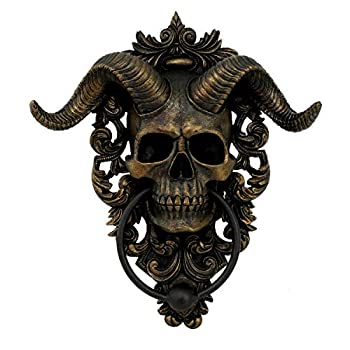 【中古】【輸入品・未使用】Pacific Giftware ダイアボリカルドクロドアノッカー 壁プラーク 樹脂装飾