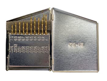 【中古】【インポート品・未当て嵌める】Chicago Latrobe 150T Series High-Speed Steel Jobber Length Drill Bit Set With Metal Case, TiN Coated, 118 Degree Conventional Point, Wi