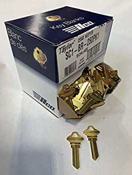 【中古】【輸入品・未使用】SC1 Brass Key Blank, Ilco SC1-BR-250PK, 250/Box