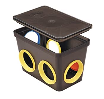 【中古】【インポート品・未当て嵌める】tuf-tite 6穴Drain離れ離れボックス席蓋、判子