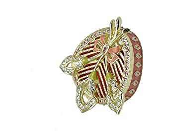 【中古】【輸入品・未使用】ピンク 美しい装飾小物入れ｜スカイマーケットプラス