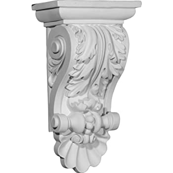 【中古】【輸入品・未使用】Ekena Millwork COR08X05X14AC 8-Inch W x 5-Inch D x 14 7/8-Inch H Acanthus Shell Corbel by Ekena Millwork|スカイマーケットプラス