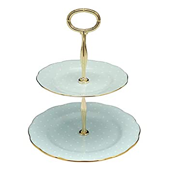 【中古】【輸入品・未使用】Royal Albert Two-Tier Cake Stand-Polka Rose by Royal Albert｜スカイマーケットプラス