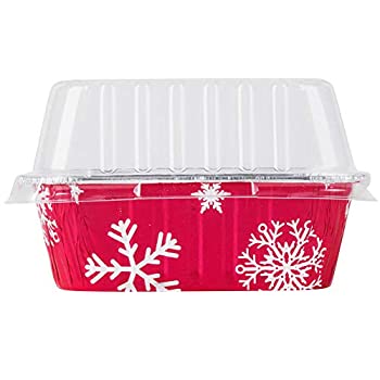 【中古】【輸入品・未使用】(25) - Disposable Aluminium Holiday 0.5kg. Loaf Pans with Clear Snap on Lid 9302X (25)
