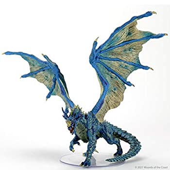 【中古】【輸入品・未使用】WizKids D&D Icons of The Realms: 大人用 ブルードラゴン プレミアムフィギュア