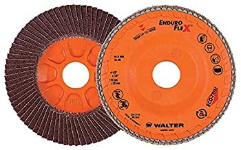 【中古】【輸入品・未使用】Walter Enduro-Flex Flap Disc, 4-1/2 diameter, 40 grit, Type 29, 5/8-11 Thread Size, Trimmable wood fiber Backing, Zirconia Alumina (Pac｜スカイマーケットプラス