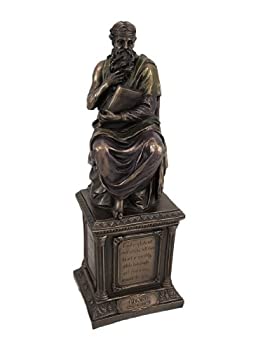 【中古】【輸入品・未使用】ブロンズ仕上げPlato Statue哲学