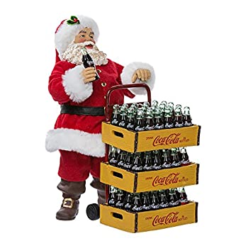 【中古】【輸入品・未使用】Kurt Adler Coca-Cola Santa with Delivery Cart, 10.5-Inch, Set of 2 by Kurt Adler