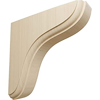 【中古】【輸入品・未使用】Ekena Millwork Eaton 木製ブラケット 1 3/4\
