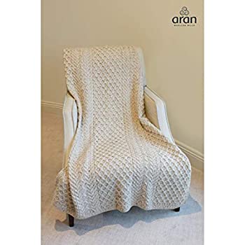 【中古】【輸入品・未使用】Carraig Donn 100%ウールブランケット ハニカムニットデザイン (スキッドドー)|スカイマーケットプラス