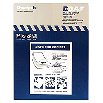 【中古】【輸入品・未使用】Chartpak CHADAF8 1.5ミルのアップリケ製製製図フィルム 100枚/箱 クリア