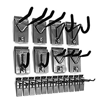 【中古】【インポート品・未当て嵌める】Proslat 11004 1/8-Inch Backplates Steel Hook Kit Designed for PVC Slatwall, 20-Piece by Proslat キッチン用品・食器・調理器具-その他