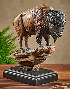 【中古】【インポート品・未当て嵌める】El Patron???Bison Sculpture by Stephen Herrero キッチン用品・食器・調理器具-その他
