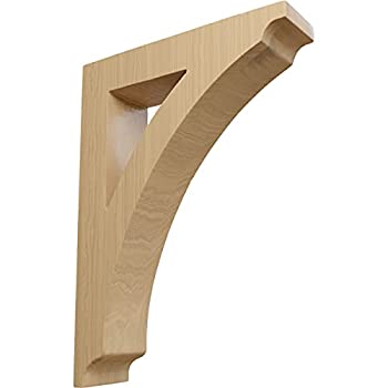 【中古】【輸入品・未使用】Ekena Millwork BKTW01X06X09THCH-CASE-4 Thorton 木製ブラケット、幅1 3/4インチ x 奥行き6 1/2インチ x 高さ9インチ、チェリー、4個|スカイマーケットプラス