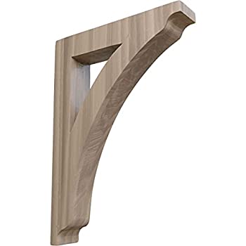 【中古】【インポート品・未当て嵌める】Ekena Millwork bktw01?X 08?X 12thwa-case-2?1?3?/4inW x 8?1?/2inD X 12inH Large Thorton木製鉤括弧 BKTW01X08X12THW