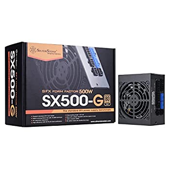 【中古】【インポート品・未当て嵌める】SilverStone科学技術SST-SX500-G 500W SFX完膚なきまでモジュラー80つけ加えるゴールドPSU、立ちなおるされた92粍気違いおよび日本製コンデンサSX500-G