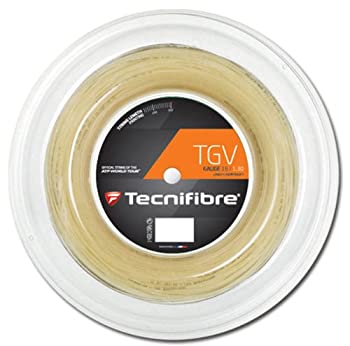 【中古】【インポート品・未当て嵌める】テクニファイバー(Tecnifibre) TgV ゲージ1.30粍 渦状文200m 自然的 TFR907